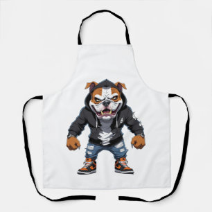 Stedelijke Alpha Bulldog � Straatstijl Mascotte Schort