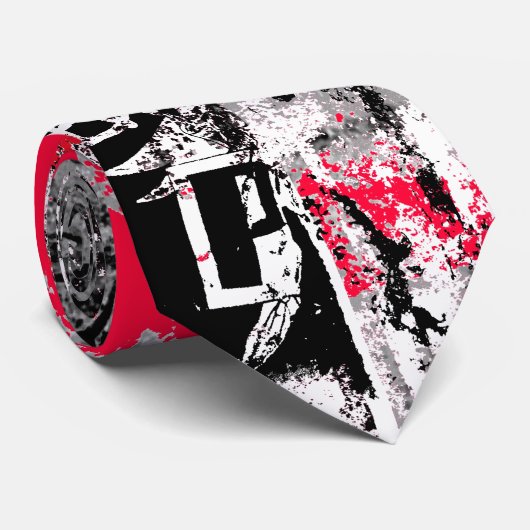 Stedelijke anarchie stropdas (Opgerold)