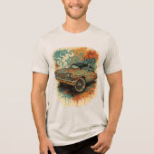 Stedelijke Auto Streetwear Tri-Blend Shirt (Voorkant)