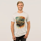Stedelijke Auto Streetwear Tri-Blend Shirt (Voorkant volledig)