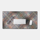 Stedelijke baksteen geruite patroon gepersonalisee bureaumat (Keyboard & Muis)