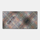 Stedelijke baksteen geruite patroon gepersonalisee bureaumat (Voorkant)