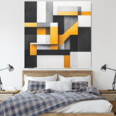 Stedelijke Balans Canvas Afdruk (Insitu (Slaapkamer))
