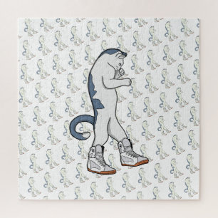 Stedelijke Boxerkat in Sneaker Wandel Vechtersbaas Legpuzzel