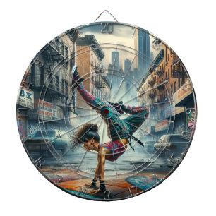 Stedelijke Breakdance Straatkunst NYC Design Dartbord