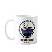 Stedelijke Brouw Stadssilhouet Koffie