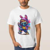Stedelijke Bunny Graffiti Kind T-shirt (Voorkant)