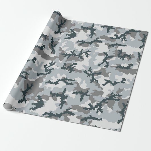 Stedelijke camouflage cadeaupapier (Uitgerold)