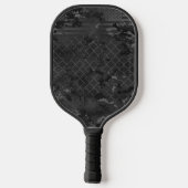 Stedelijke Camouflage Donker en Grijs Pickleball Paddle (Achterkant)