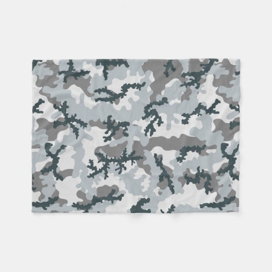 Stedelijke camouflage fleece deken (Voorkant (Horizontaal))