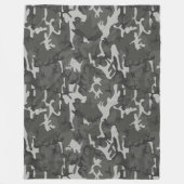 Stedelijke Camouflage Fleece Deken (Voorkant)