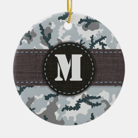 Stedelijke camouflage keramisch ornament (Voorkant)