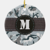 Stedelijke camouflage keramisch ornament (Achterkant)
