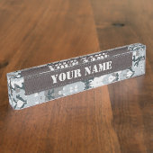 Stedelijke camouflage naambordje (Zijkant)