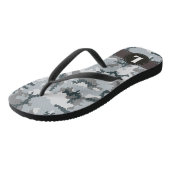 Stedelijke camouflage teenslippers (Schuin)