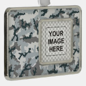 Stedelijke camouflage verzilverd omlijst ornament (Rechts)