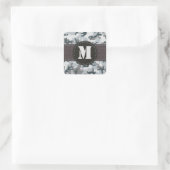 Stedelijke camouflage vierkante sticker (Tas)