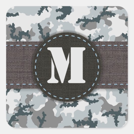 Stedelijke camouflage vierkante sticker (Voorkant)