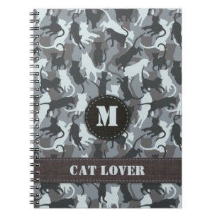 Stedelijke camouflage voor katten notitieboek
