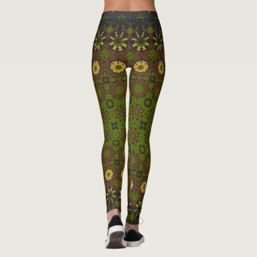 Stedelijke Chique Moderne Camouflage Stijl Leggings (Achterkant)