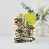 Stedelijke Collage Briefkaart (Staand voorkant)