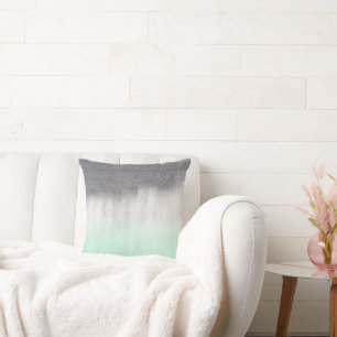 Stedelijke concrete, groene munt kussen