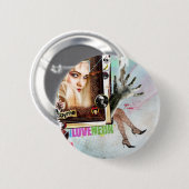 Stedelijke Cowboy - neon1 - knop Ronde Button 5,7 Cm (Voorkant /achterkant)