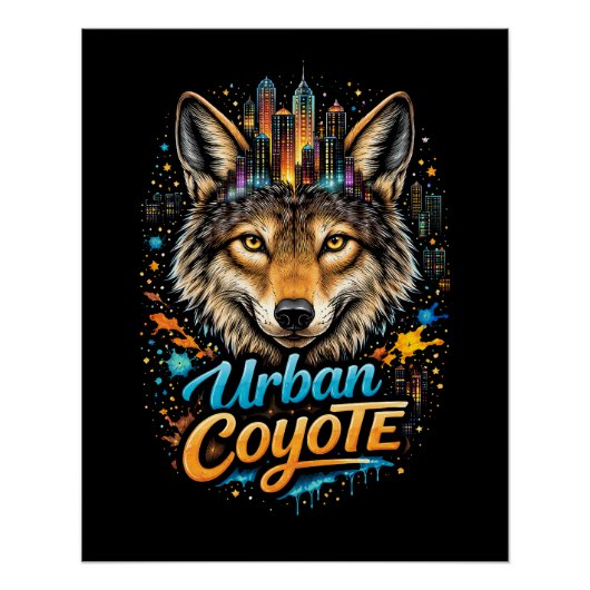 Stedelijke Coyote Perfect Poster (Voorkant)