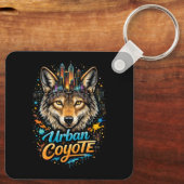 Stedelijke Coyote Sleutelhanger (Achterkant)