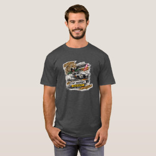 Stedelijke Drift Luipaard Collage Kunst T-shirt