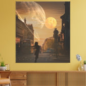 stedelijke eclips canvas afdruk (Insitu (Woonkamer))
