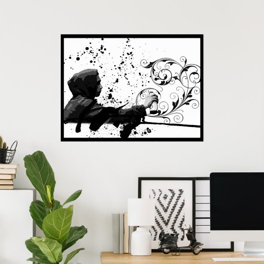 Stedelijke elegantie poster (Thuiskantoor)