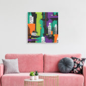 stedelijke energie canvas afdruk (Insitu (Woonkamer))