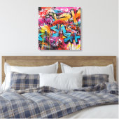 Stedelijke expressie: Graffiti Art Canvas (Insitu (Slaapkamer))
