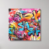 Stedelijke expressie: Graffiti Art Canvas (Voorkant)