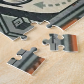 Stedelijke Fietskoerier Stad Legpuzzel (Zijkant)