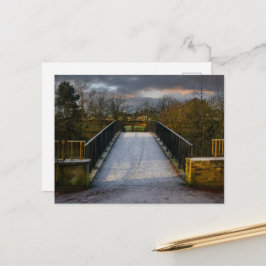 Stedelijke Frosty Voetgangersbrug, Bradford Briefkaart
