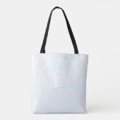 Stedelijke Geometrie Blauw Wit Rood Tote Bag (Achterkant)