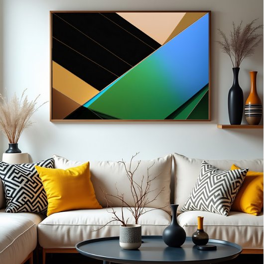 Stedelijke geometrie canvas afdruk