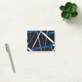 Stedelijke Geometrie Zwart Wit Blauw Post-it® Notes (Kantoor)