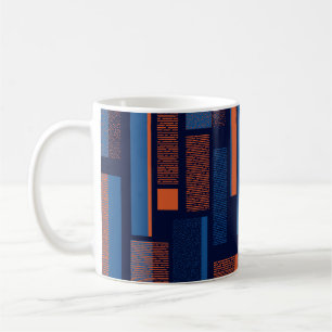 Stedelijke geometrische, moderne naadloze patroon koffiemok
