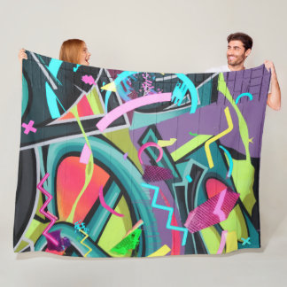 Stedelijke graffiti01 fleece deken