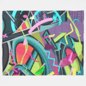 Stedelijke graffiti01 fleece deken (Voorkant (Horizontaal))
