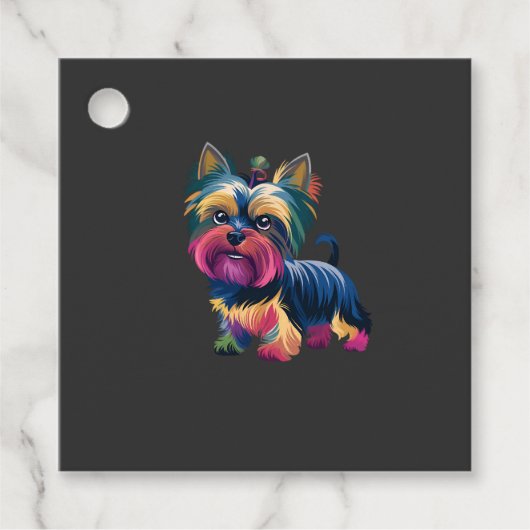 Stedelijke Graffiti Hond Bedankjes Labels (Voorkant)