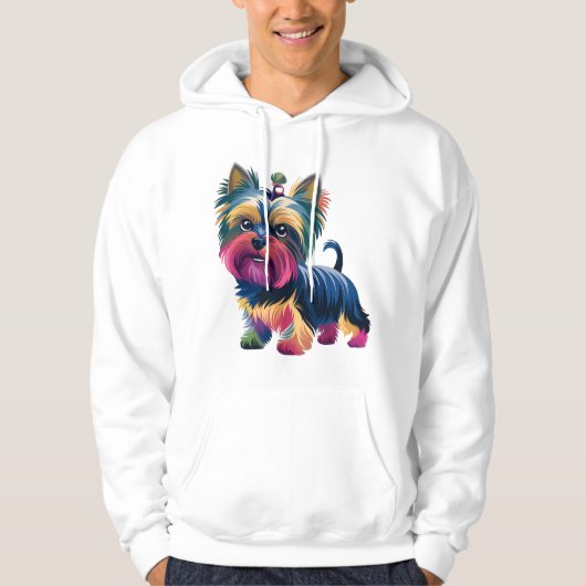 Stedelijke Graffiti Hond Hoodie (Voorkant)