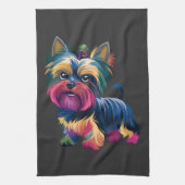 Stedelijke Graffiti Hond Theedoek (Verticaal)