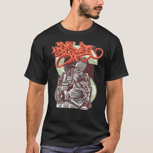Stedelijke Graffiti Kunstenaar 2 T-shirt (Voorkant)