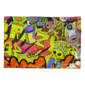 Stedelijke graffiti: kunstmuur kussensloop (Achterkant)