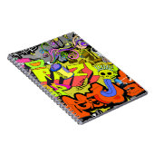 Stedelijke graffiti:  kunstmuur notitieboek (Rechterzijde)