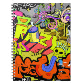 Stedelijke graffiti:  kunstmuur notitieboek (Voorkant)